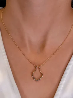 Keepsake Scallop Ring Holder Necklace
