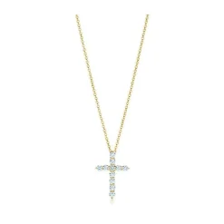 Lab Grown Diamond Cross Necklace