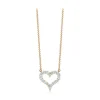 Large Diamond Heart Pendant