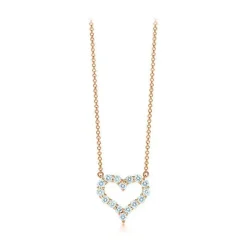 Large Diamond Heart Pendant