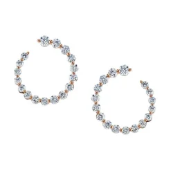 Large Frankie Diamond Hoops