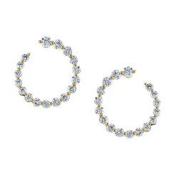 Large Frankie Diamond Hoops