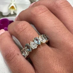 Large Pear Gender Reveal Ring