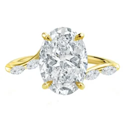 Lena Oval Marquise Wrap Ring