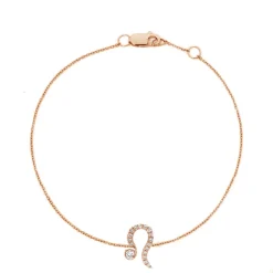 Leo Diamond Zodiac Bracelet
