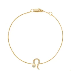 Leo Diamond Zodiac Bracelet