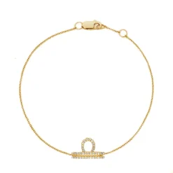 Libra Diamond Zodiac Bracelet