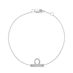 Libra Diamond Zodiac Bracelet