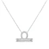 Libra Diamond Zodiac Necklace