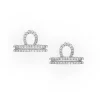 Libra Diamond Zodiac Studs