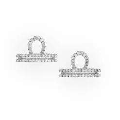 Libra Diamond Zodiac Studs