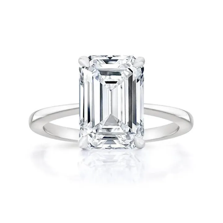 Madonna Emerald Engagement Ring