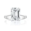 Madonna Emerald Lab Grown Engagement Ring