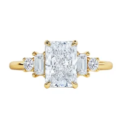 Malva Radiant Five Stone Engagement Ring