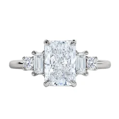 Malva Radiant Five Stone Engagement Ring