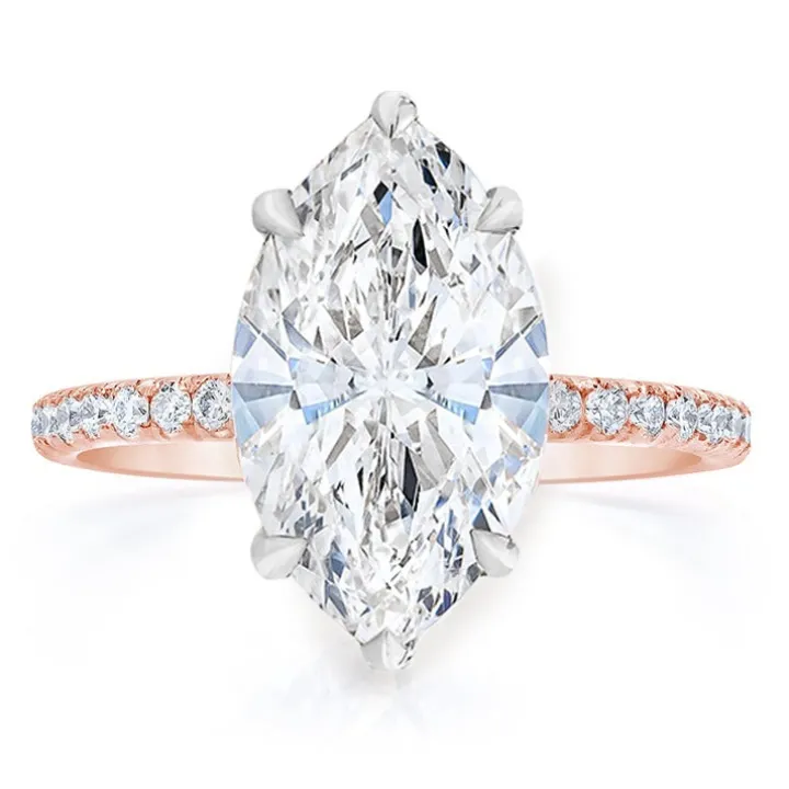 Marquise Allegra Lab Grown Engagement Ring