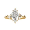Marquise Branch Diamond Engagement Ring