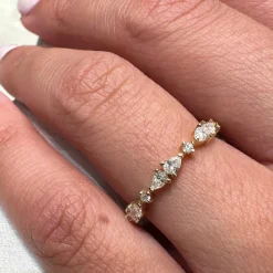 Marquise Diamond Band