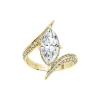 Marquise Diamond Wrap Engagement Ring
