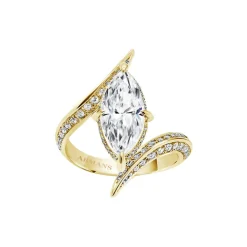 Marquise Diamond Wrap Engagement Ring