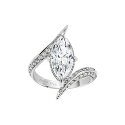 Marquise Diamond Wrap Engagement Ring