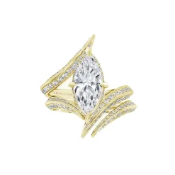 Marquise Diamond Wrap Engagement Ring