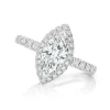 Marquise Halo Engagement Ring