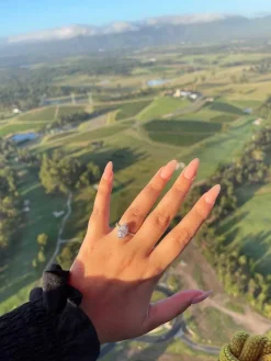 Marquise Halo Lab Grown Engagement Ring