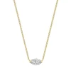 Marquise Solitaire Diamond Necklace