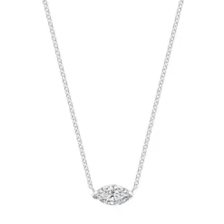 Marquise Solitaire Diamond Necklace
