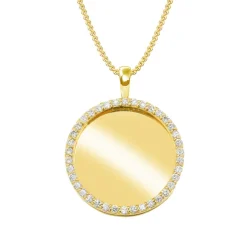 Memorial Diamond Photo Necklace