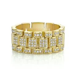 Mens Iced Out Pavé Diamond Ring