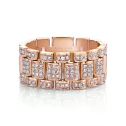 Mens Iced Out Pavé Diamond Ring