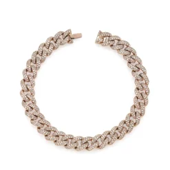 Men's Miami Pavé Diamond Link Bracelet