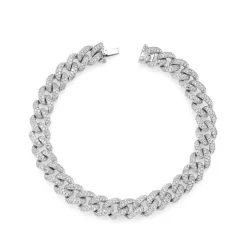 Men's Miami Pavé Diamond Link Bracelet