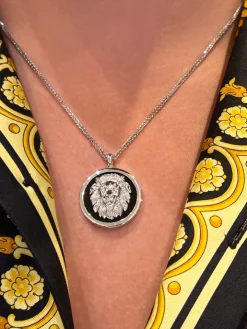 Men's Solid Gold Lion Pendant