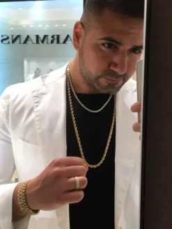 Men's Solid Gold Rope Chain