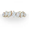 Mixed Diamond Half Band Eternity Ring