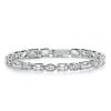 Mixed Oval and Emerald Tennis Bracelet