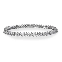 Mixed Pear & Marquise Tennis Bracelet