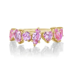 Multi-Shaped Pink Sapphire Ring