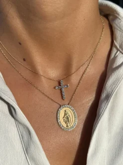 Mumbo Jumbo Diamond Cross Necklace