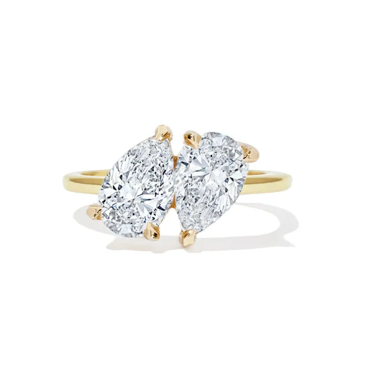 Nia Two Stone Lab Grown Engagement Ring