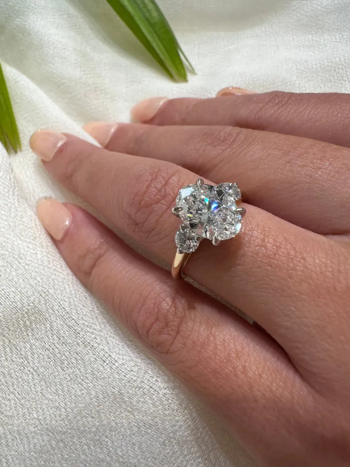 Nia Two Stone Lab Grown Engagement Ring