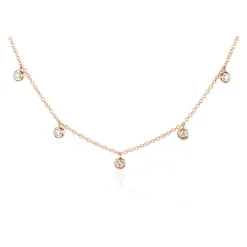 Orbit Drop Diamond Choker
