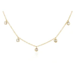 Orbit Drop Diamond Choker