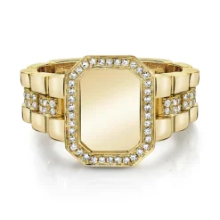 Osten Diamond Signet Ring