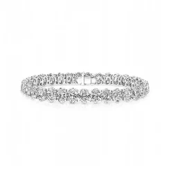 Oval Diamond Tennis Bracelet