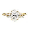 Oval Elora Diamond Cluster Engagement Ring