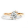 Oval Fire Fly Lab Grown Engagement Ring